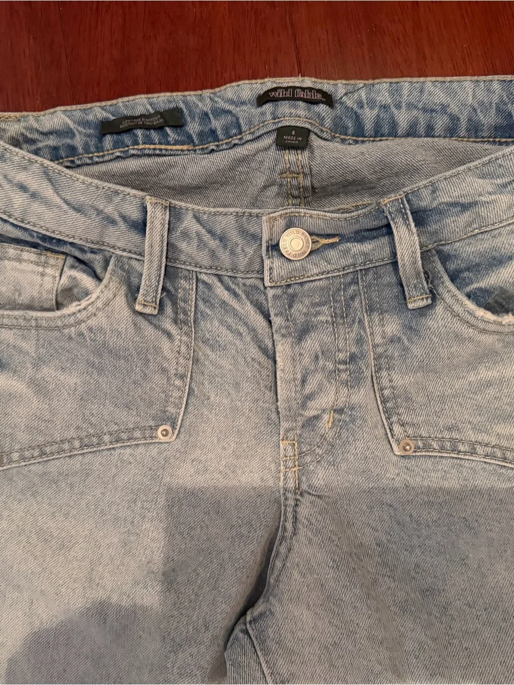 wild fable Light Blue mid rise Wide Leg Jeans